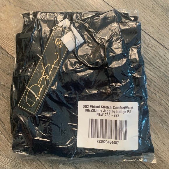 NWT DG2 DIANE GILMAN STRETCH COMFORT WAIST ULTRA-SKINNY JEAN JEGGING INDIGO PS - Picture 4 of 6